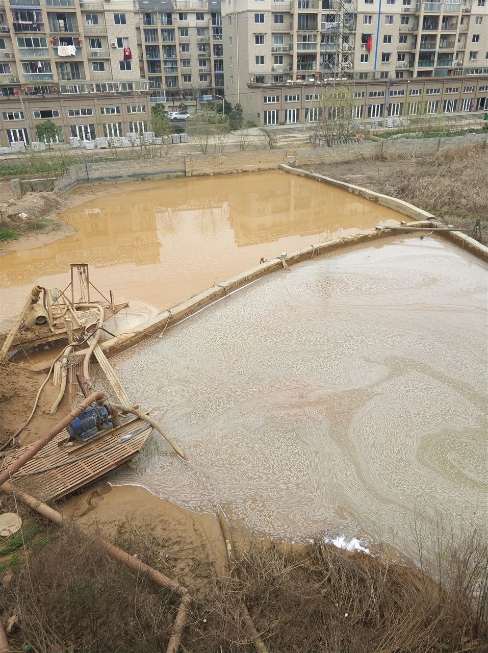郸城沉淀池淤泥清理-厂区废水池淤泥清淤