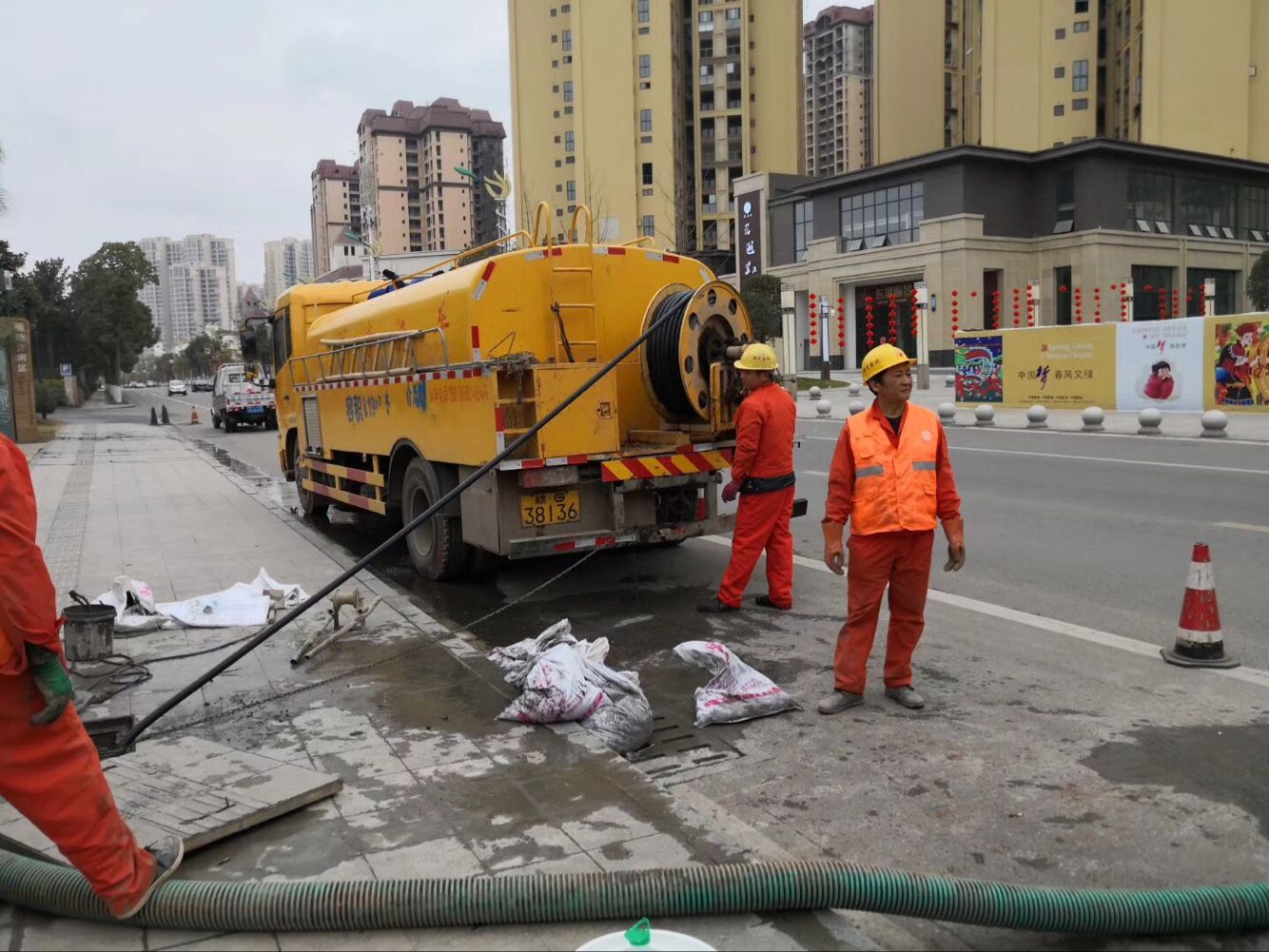 郸城排污管道清淤-管道清洗